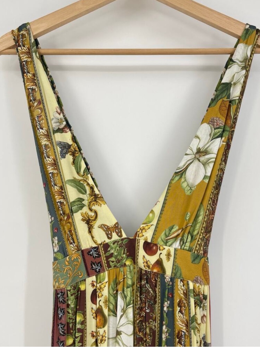 GORGEOUS AGUA BENDITA EVERGREEN STORY NATURALIA MAXI DRESS M - Picture 6 of 14